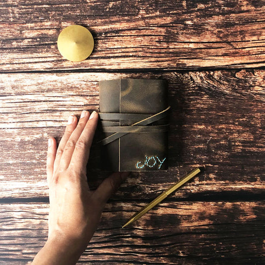 Mini Notebook, Leather
