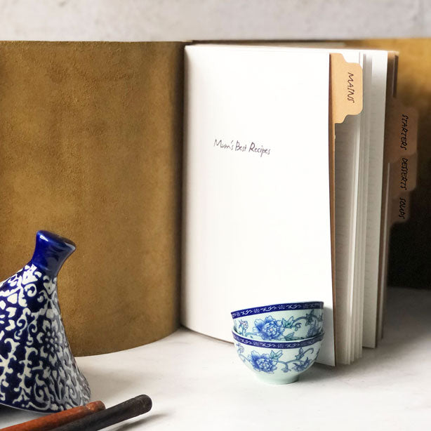 Blank Recipe Book With Dividers / Tabs