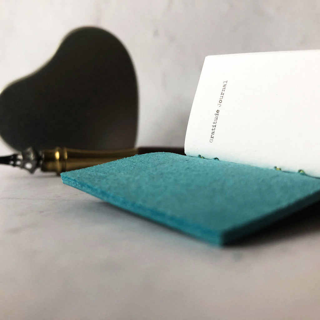 Gratitude journal close up