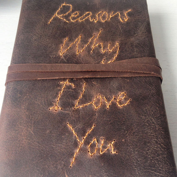 Reasons Why I Love You A5 Leather Journal