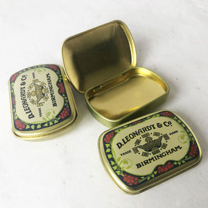 mini tins with lid, set of 3