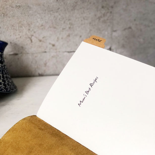 Blank Recipe Book With Dividers / Tabs