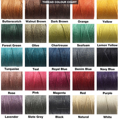 Leather colour chart