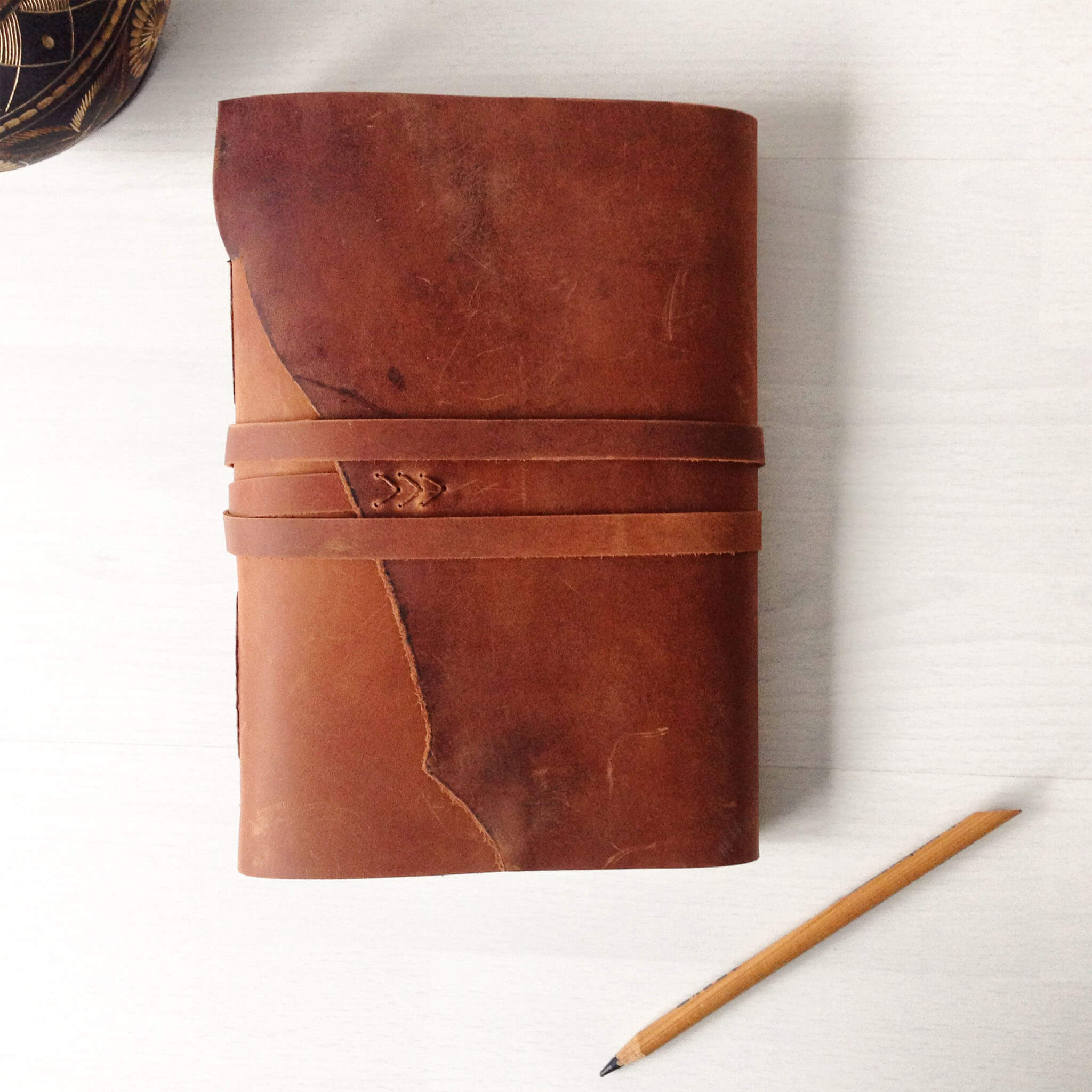 Brown Leather Bound Sketchbook – LeatherNeo
