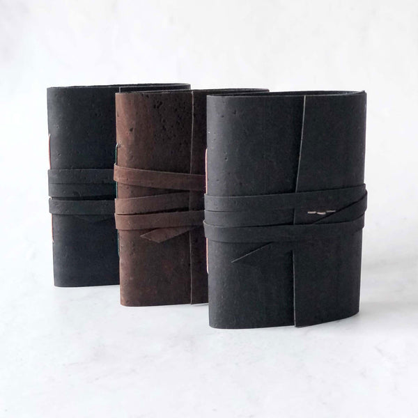 Vegan cork leather pocket journals