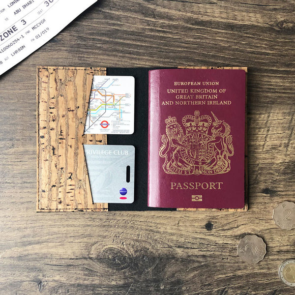 Faux leather passport cover